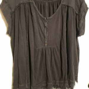 Free people boho black tunic